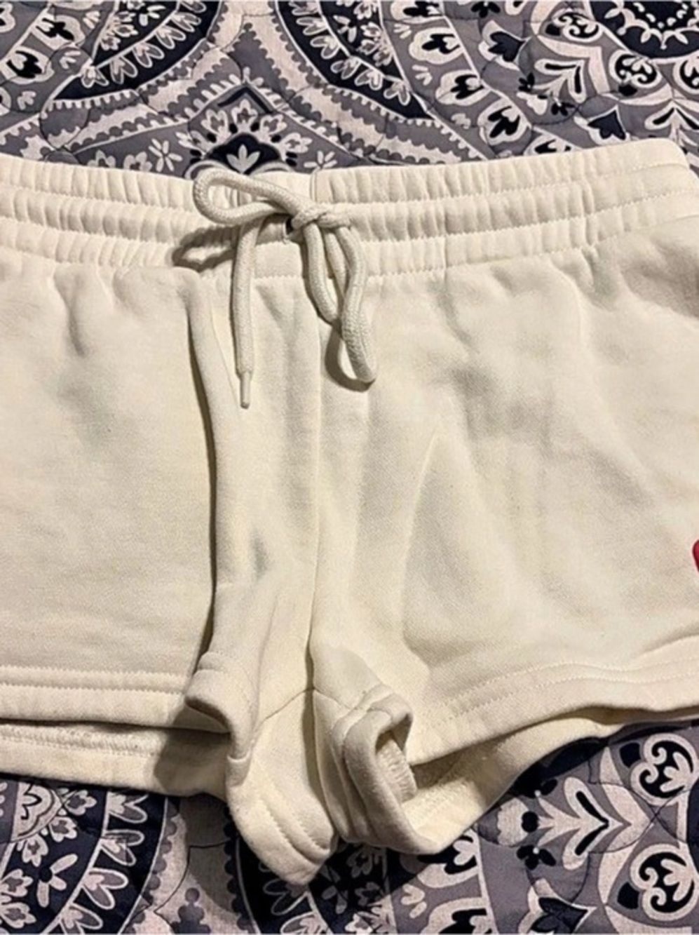 True Religion Logo Patch Sweatshort White Size XS